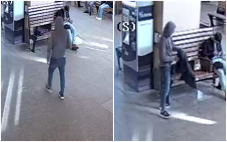 Okradł podróżnego pod okiem kamer, strażnikom groził pozbawieniem życia [FOTO]