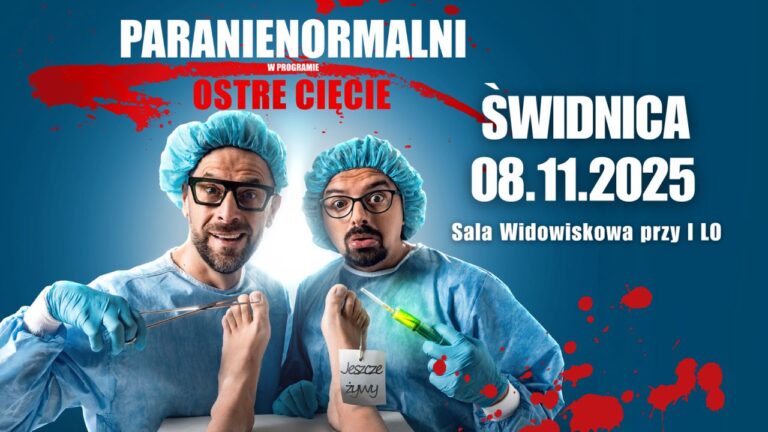 Kabaret Paranienormalni już 8 listopada wystąpi w Świdnicy. Artyści pokażą nowy program „Ostre Cięcie” [ROZWIĄZANIE KONKURSU]