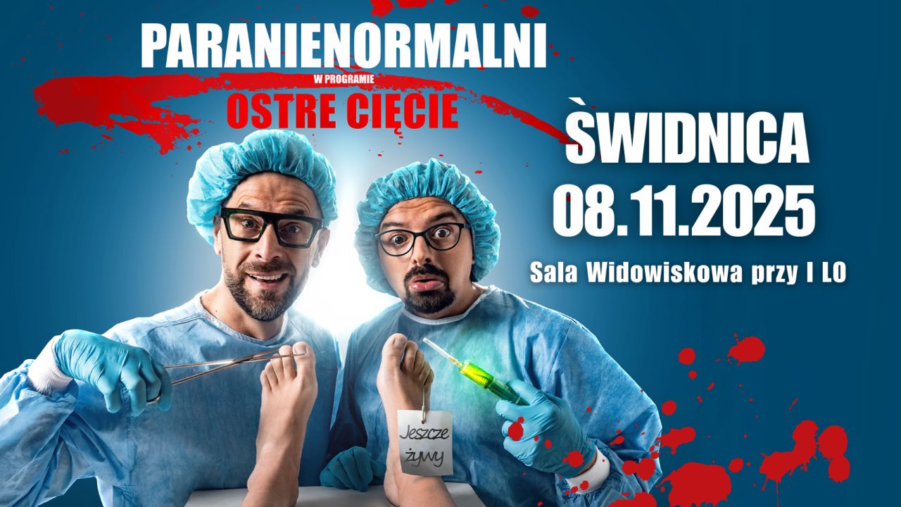 Kabaret Paranienormalni z nowym programem „Ostre Cięcie” w Świdnicy [KONKURS]