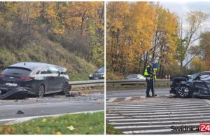 Wypadek na krajowej 35-tce w Świebodzicach