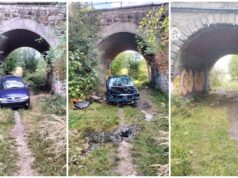 Po interwencjach wrak spod wiaduktu zabrany