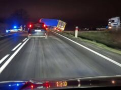 Jazdę zakończył w rowie, skończył z pouczeniem