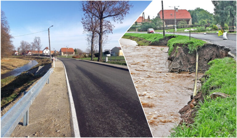 Gmina Dobromierz. Zakończono odbudowę drogi powiatowej uszkodzonej podczas powodzi [FOTO]