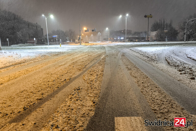 Sypnęło śniegiem. Gdzie interweniować w razie problemów? Służby apelują o ostrożność na drogach