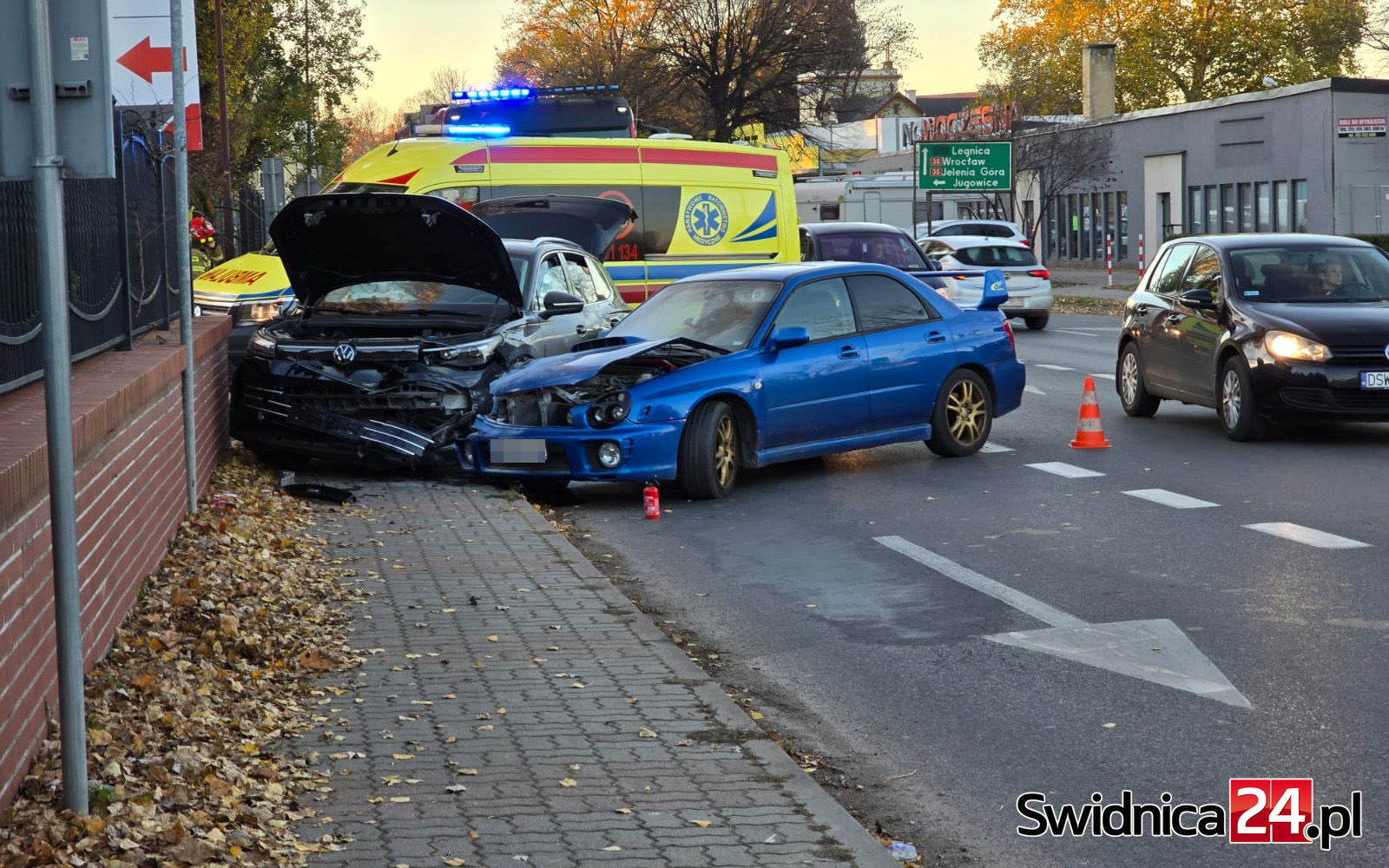 Zderzenie dwóch aut na Westerplatte [FOTO]