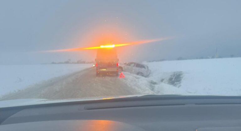 Auta w rowach, drzewa łamiące się pod ciężarem śniegu. Zimowa aura daje o sobie znać [FOTO]