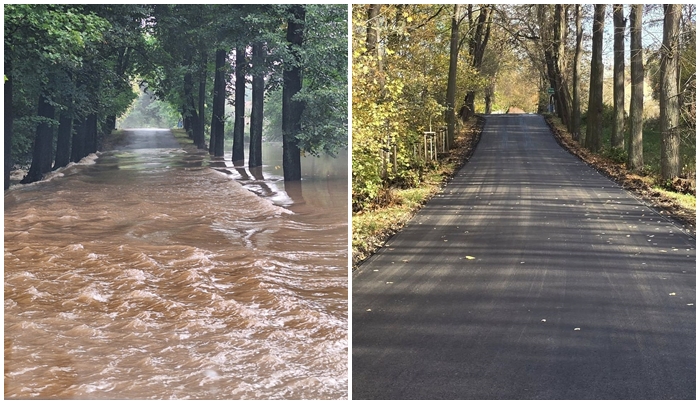 Zniszczona przez powódź droga do Krukowa przeszła remont [FOTO]