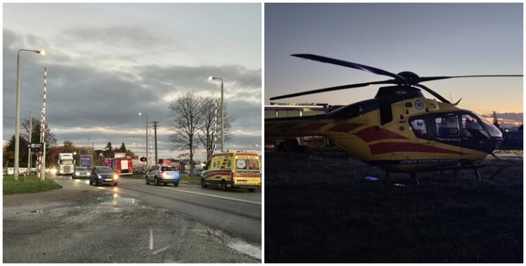 Potrącenie na trasie kolejowej Wrocław-Świdnica