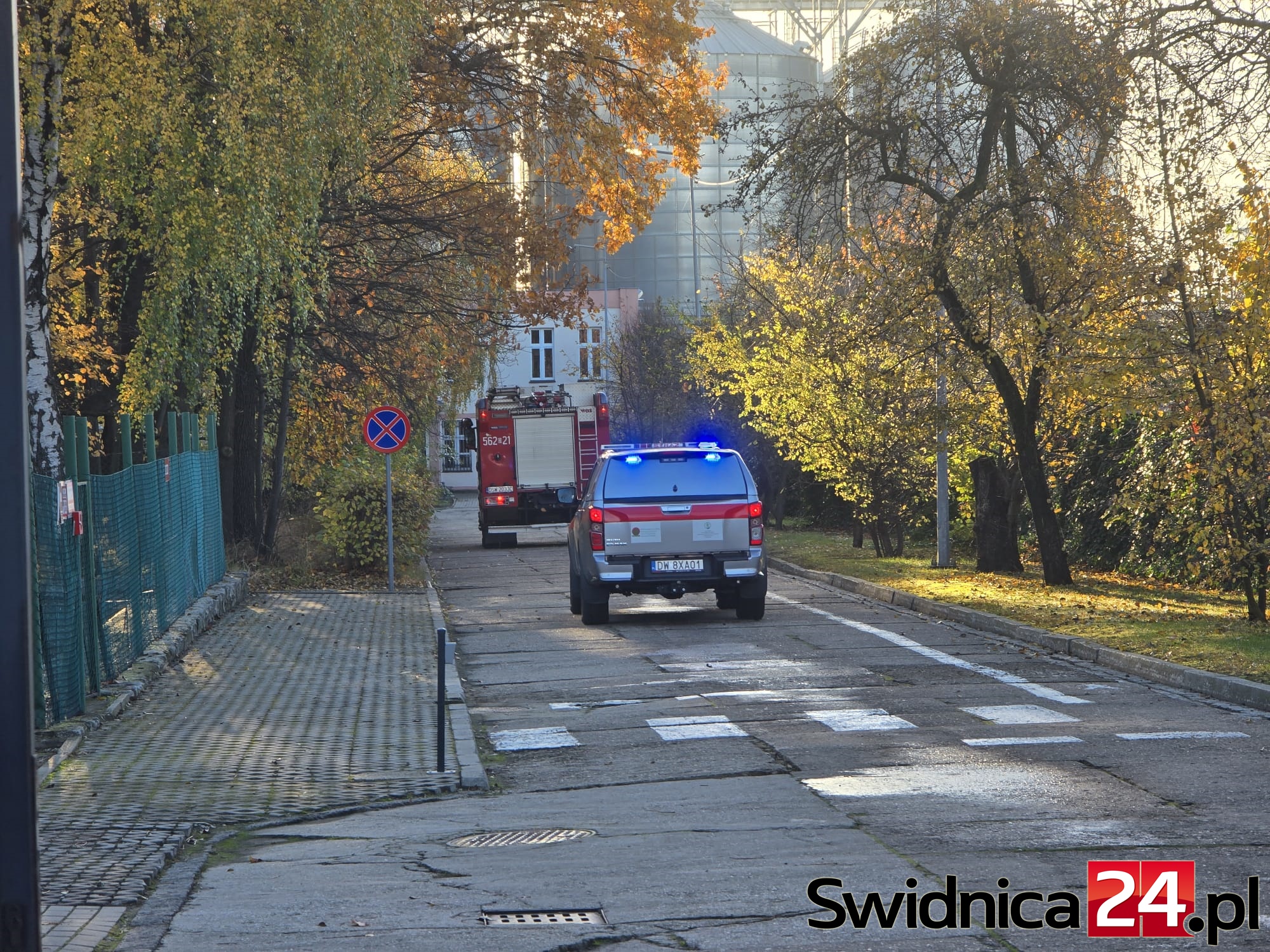Pożar w strzegomskiej słodowni