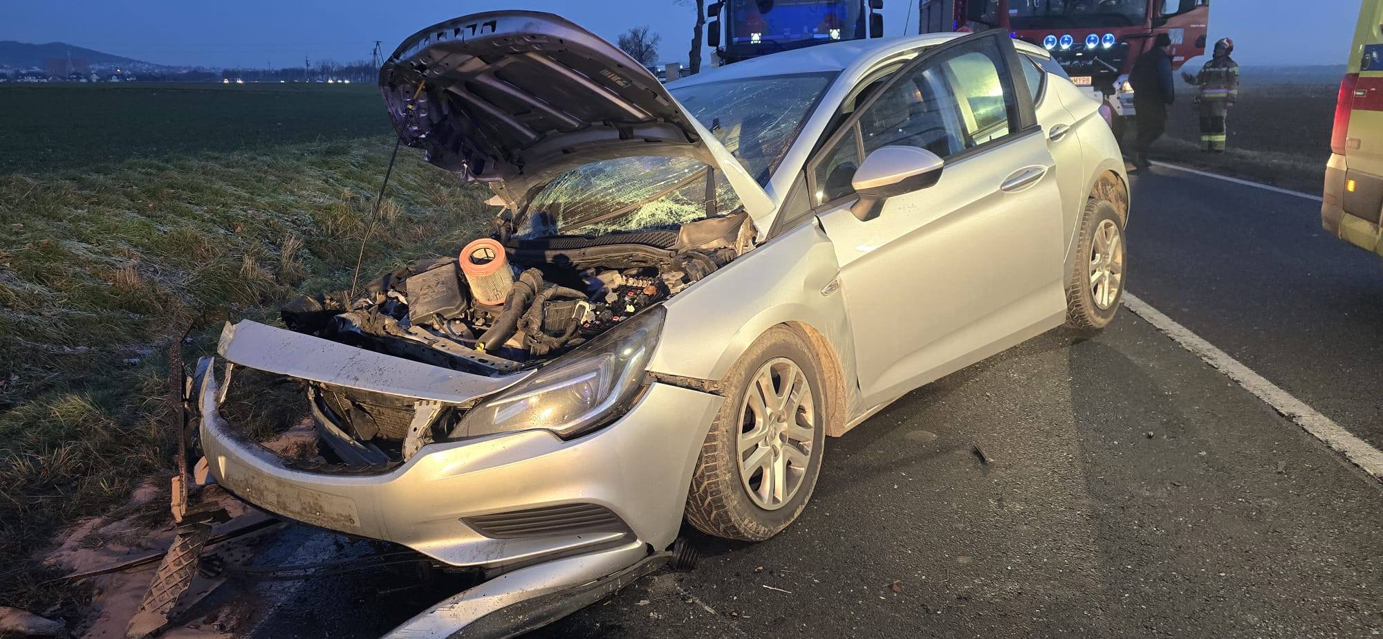 Ze zderzenia z drzewem kierowca wyszedł cało [FOTO]