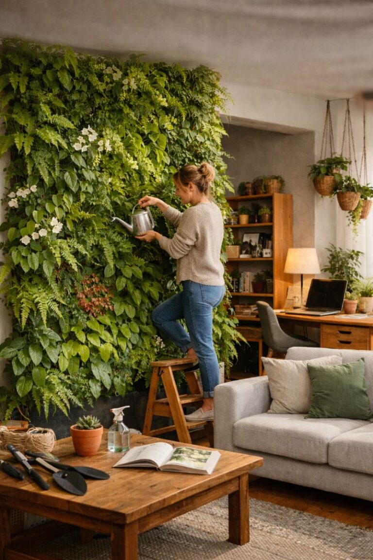 Zielone ściany w mieszkaniu: praktyczny przewodnik po ogrodach wertykalnych