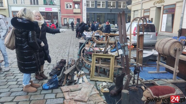Miłośnicy rzeczy niezwykłych ponownie opanowali centrum Świdnicy. Ostatnia w tym roku giełda staroci [FOTO/VIDEO]
