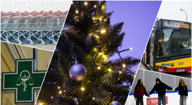 Wydłużone godziny otwarcia sklepów, zmiany w komunikacji miejskiej, plan pracy obiektów sportowych. Informator na święta