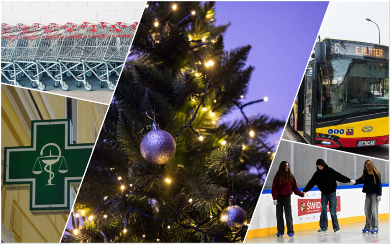 Sklepy, apteki, komunikacja miejska, plan pracy obiektów sportowych. Informator na święta