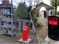 Na świdnickich cmentarzach staną nowe pojemniki na odpady? Wszystko z powodu popularności ledowych zniczy