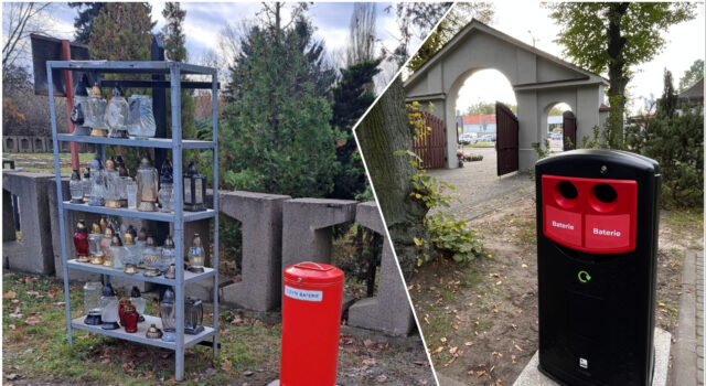 Na świdnickich cmentarzach staną nowe pojemniki na odpady? Wszystko z powodu popularności ledowych zniczy