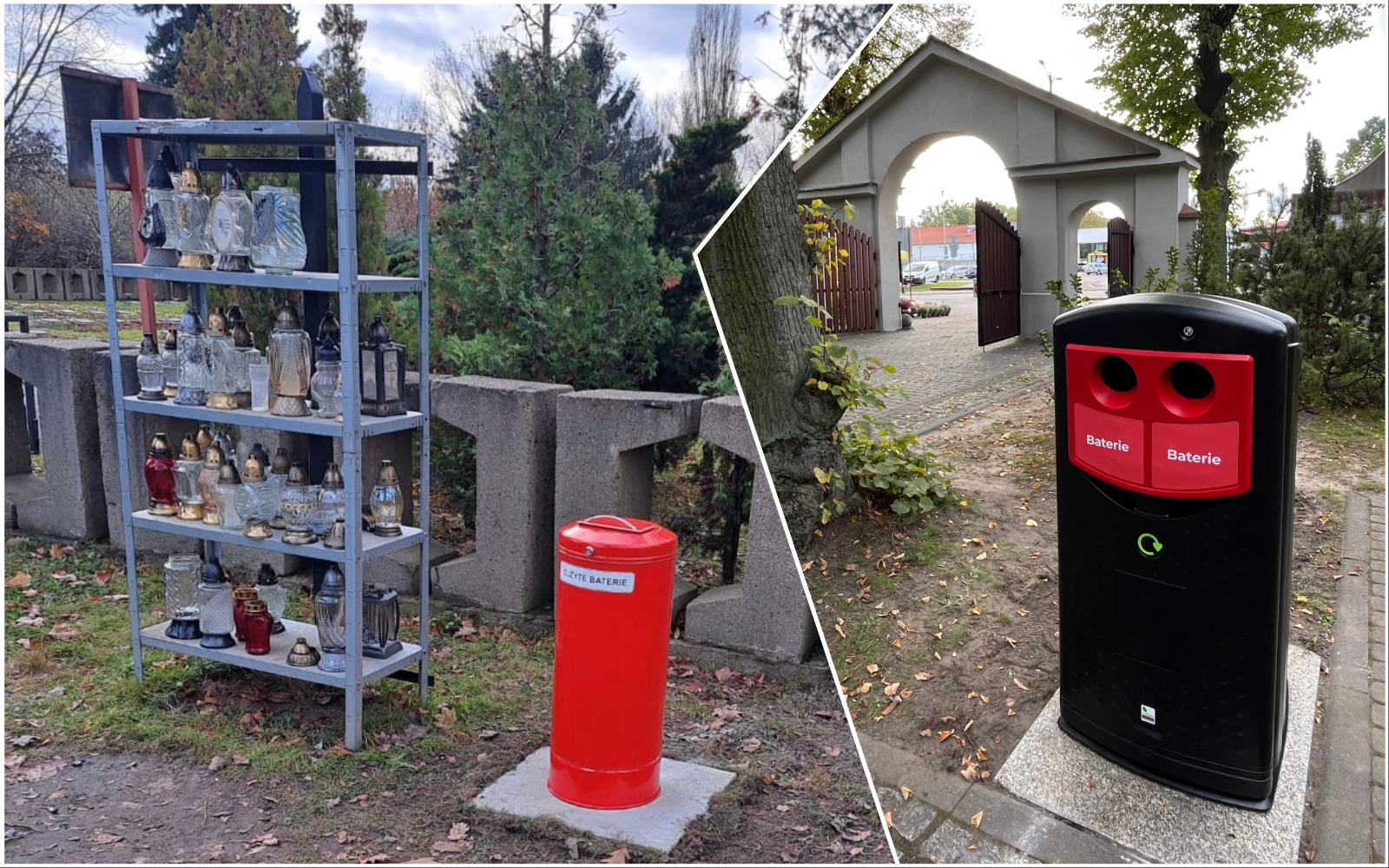 Na świdnickich cmentarzach staną nowe pojemniki na odpady? Wszystko z powodu popularności ledowych zniczy