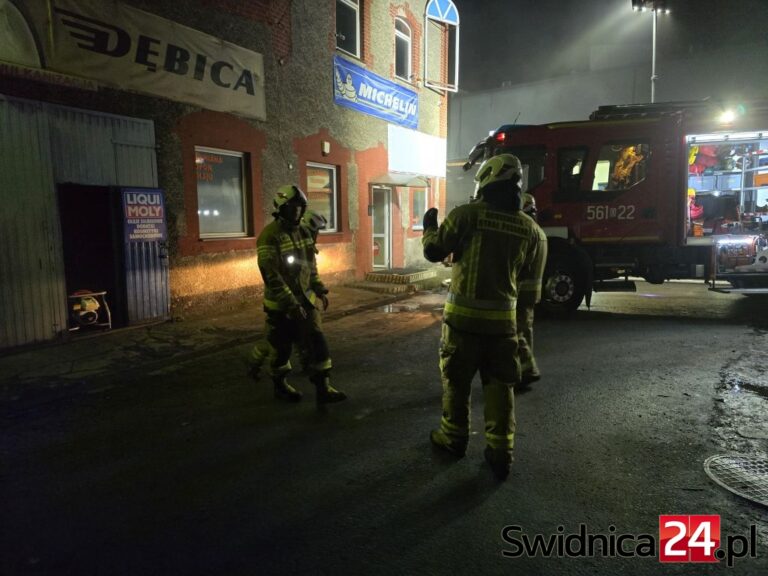 Pożar warsztatu samochodowo-wulkanizacyjnego [FOTO/VIDEO]