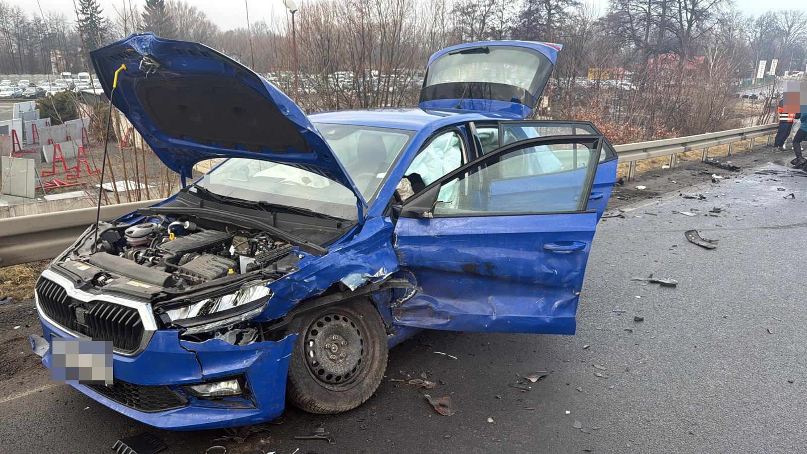 Zderzenie czterech aut na krajowej „piątce” [FOTO]