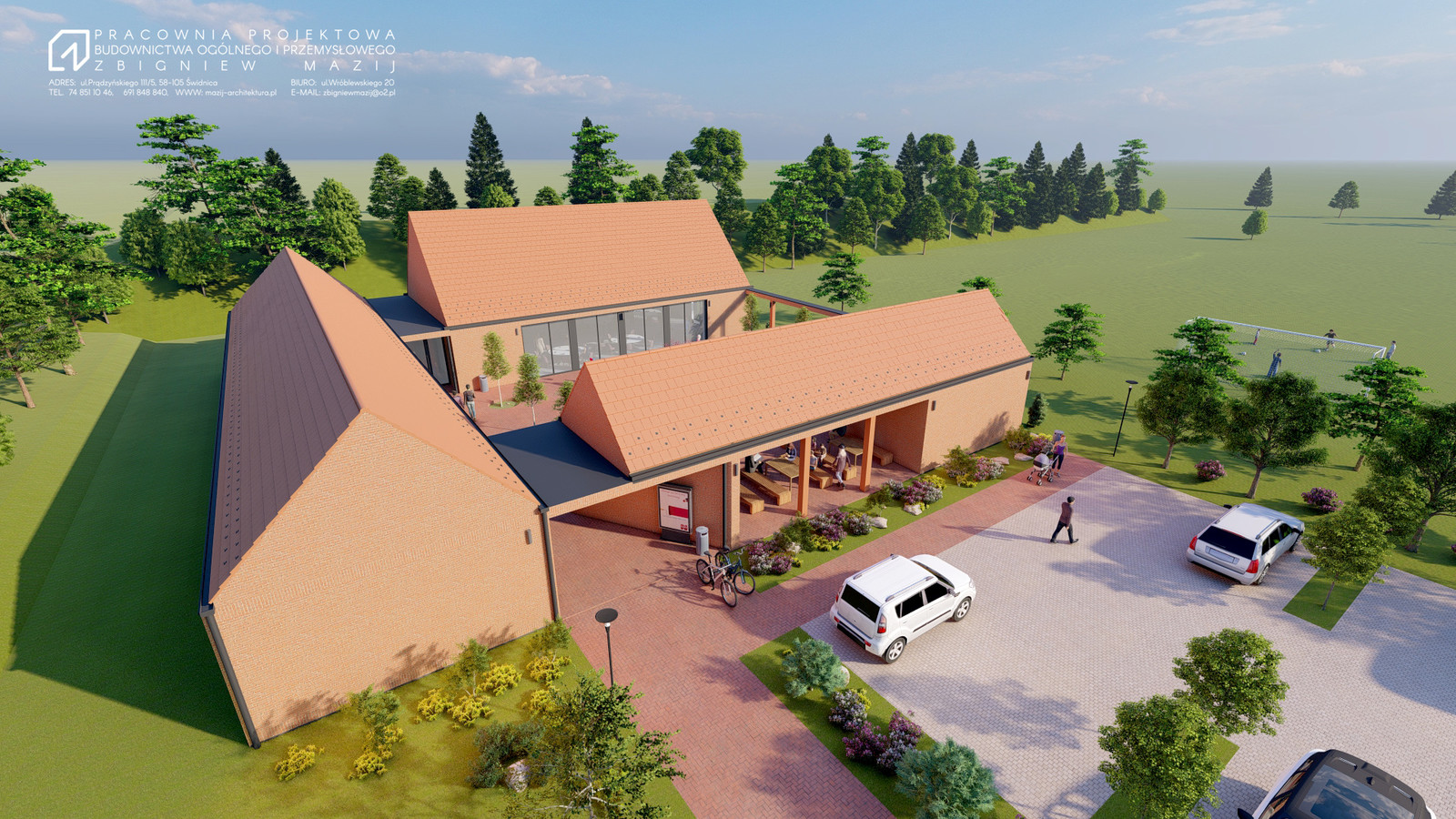 Za ponad 6 mln złotych wybudują nowe miejsca spotkań dla mieszkańców gminy Świdnica [WIZUALIZACJE]