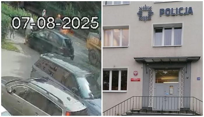 Jechała po chodniku z pieszym na masce. Policja zmienia zdanie: zamiast pouczenia wniosek do sądu [VIDEO]