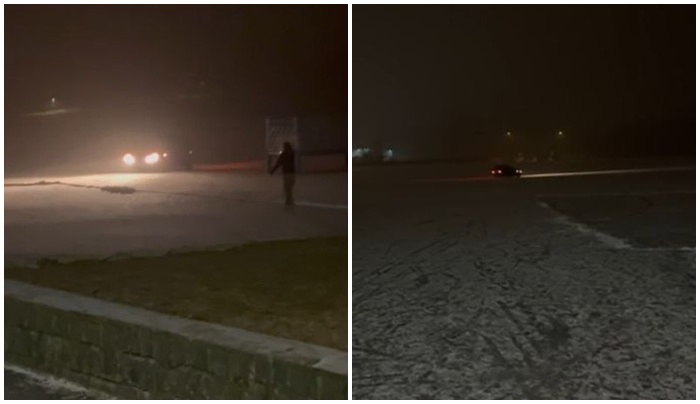 Samochodem po zalewie Witoszówka [VIDEO]