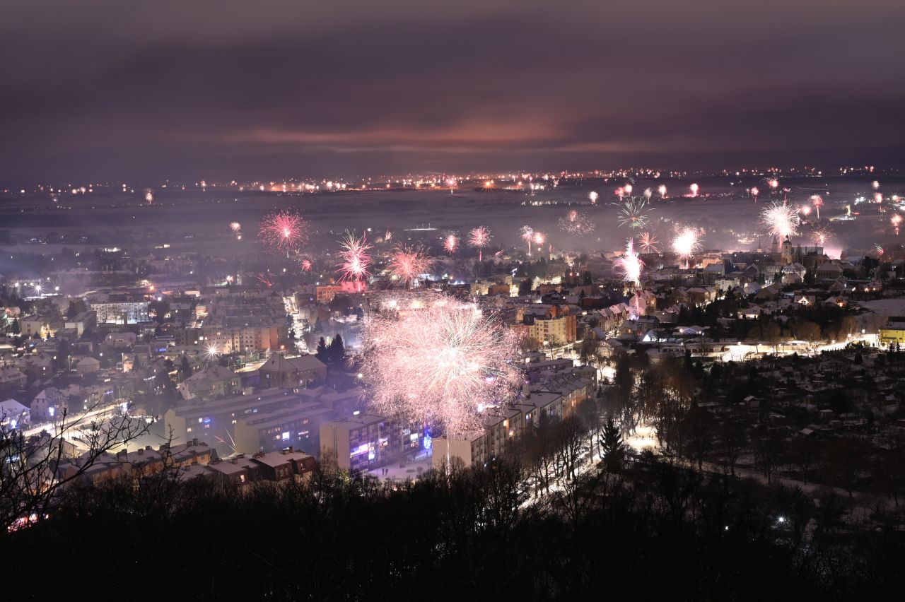 Strzegomianie witali 2026 rok [FOTO/VIDEO]