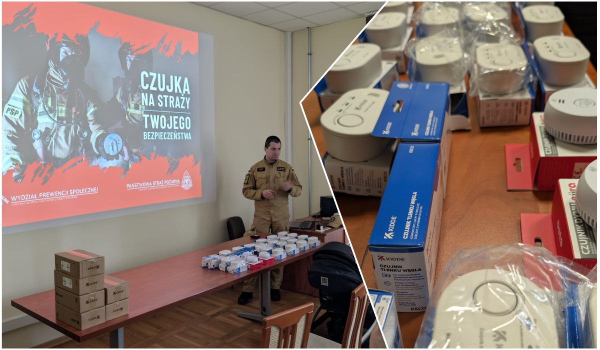 Jak uchronić się przed „cichym zabójcą”? Świdniccy strażacy szkolili i rozdawali czujki [FOTO]