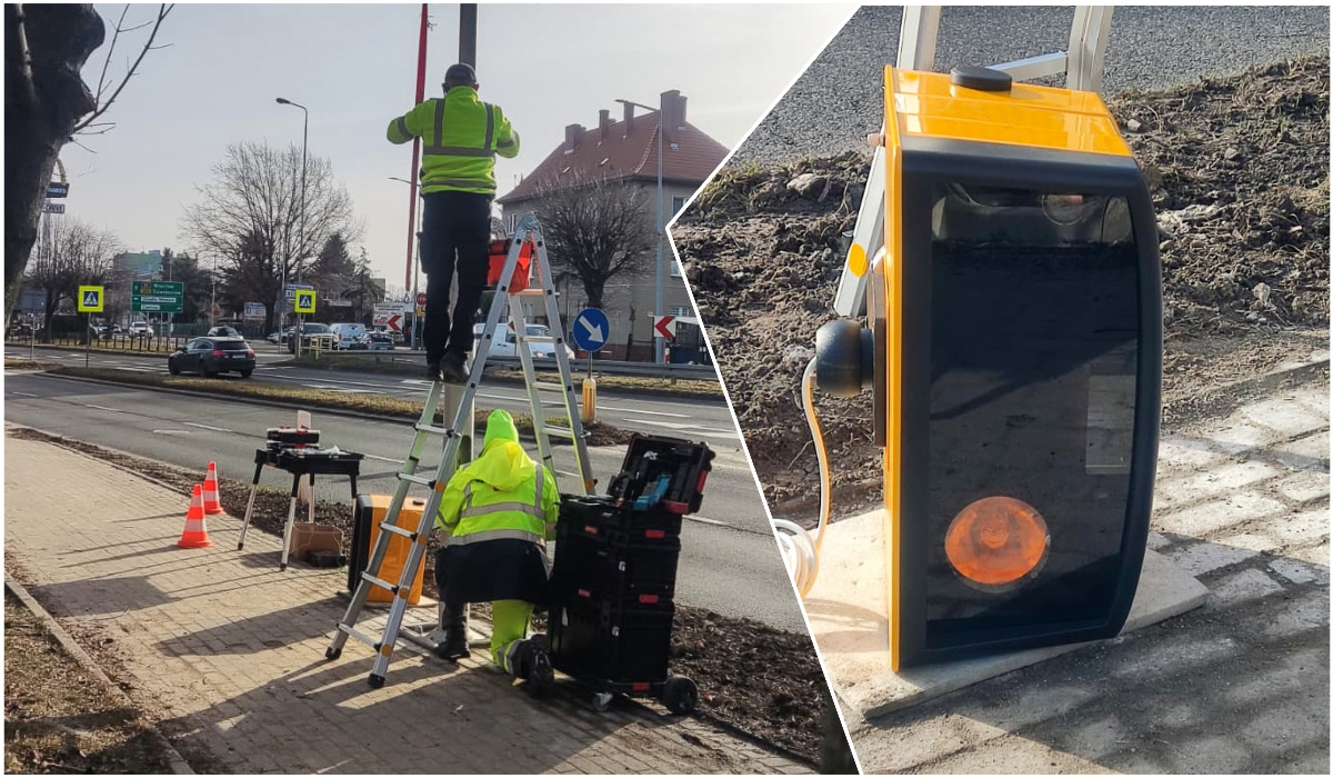 Montują nowy fotoradar przy „trzydziestce piątce”. W tym miejscu kierowcy będą musieli uważać na prędkość [FOTO]