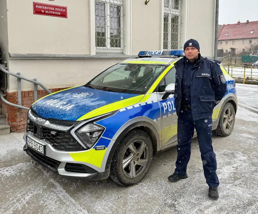 Policjant ze Słotwiny po służbie złapał złodzieja kawy