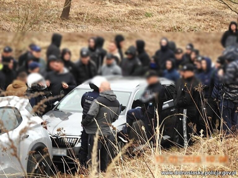 Kibolska ustawka za nasypem. Czaili się na zwolenników drużyn ze Świdnicy i Wałbrzycha [FOTO]