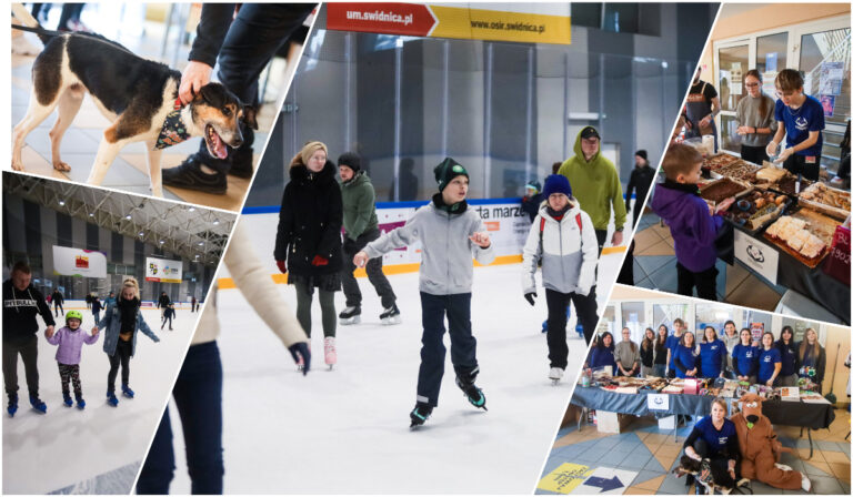 Zabawa na łyżwach w szczytnym celu. Charytatywna ślizgawka dla „mokrych nosków” z Pogodnej [FOTO/VIDEO]