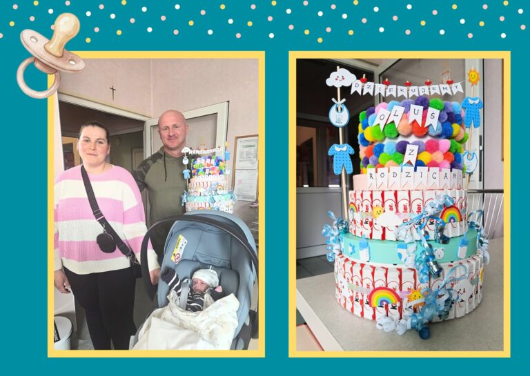 Ważył tyle, co półtorej torebki cukru. Rodzice Olusia podziękowali szpitalowi