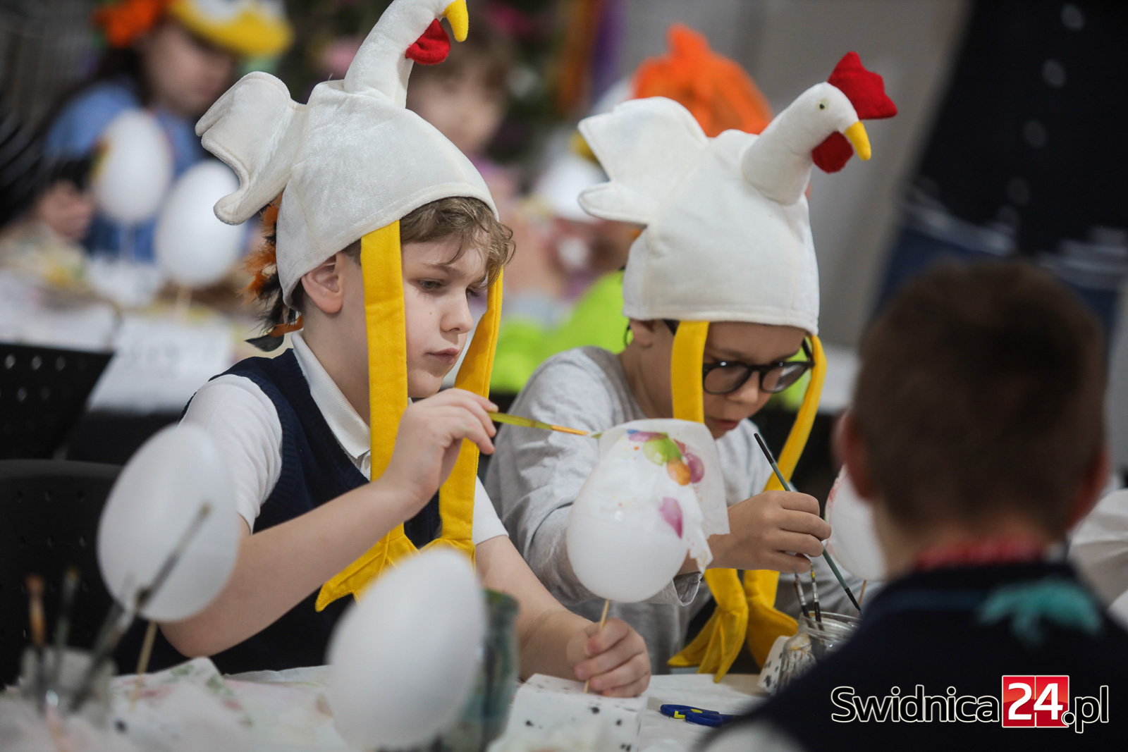 Od kolorowych pisanek po własnoręcznie wykonane palemki. To było wielkie „Jajcowanie” z Jubilatem [FOTO/VIDEO]