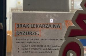 Problemy z nocną i świąteczną opieką zdrowotną