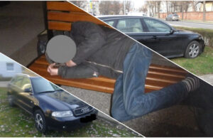 Nietrzeźwy drzemiący na kościelnej ławce, wulgarny bezdomny, parkowanie na trawniku. Interwencje straży miejskiej