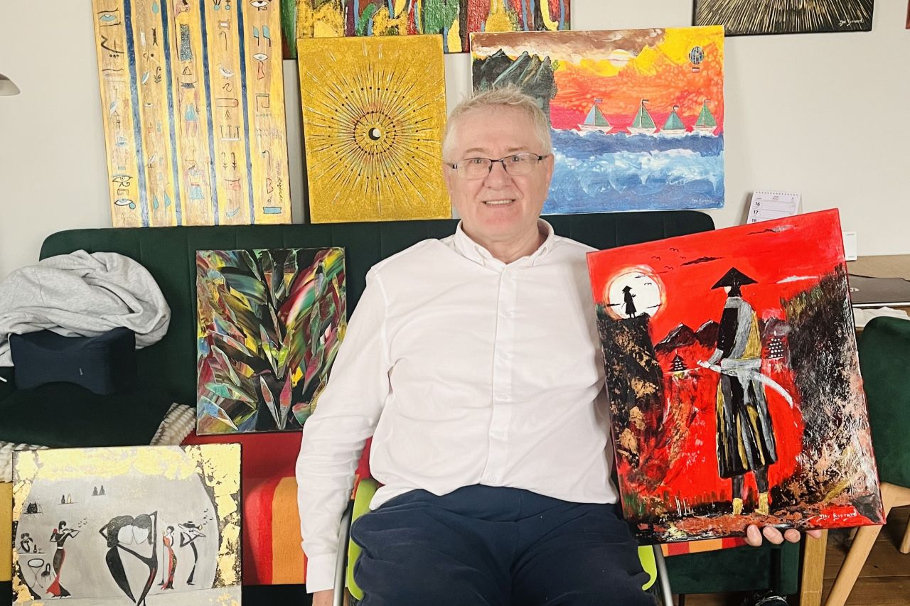 Mistrz cukiernictwa odkrywa malarską pasję. niedługo wystawa w Świdnicy