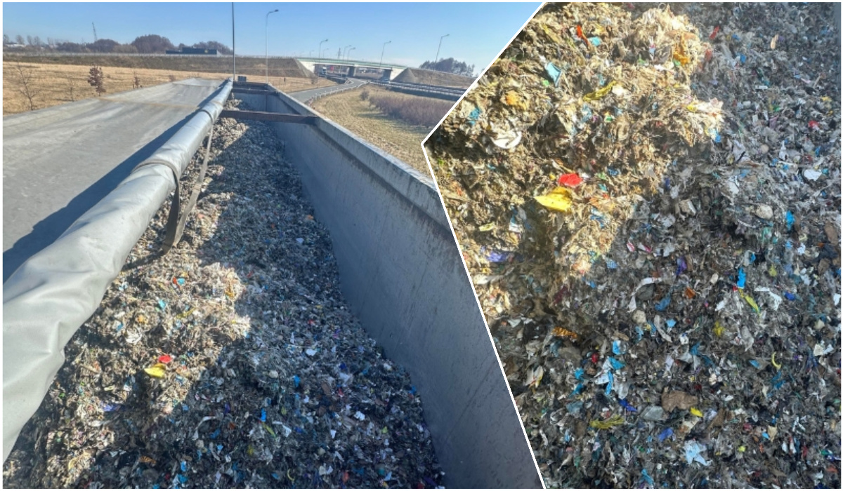 24 tony śmieci jechały do powiatu świdnickiego. Funkcjonariusze zatrzymali nielegalny transport