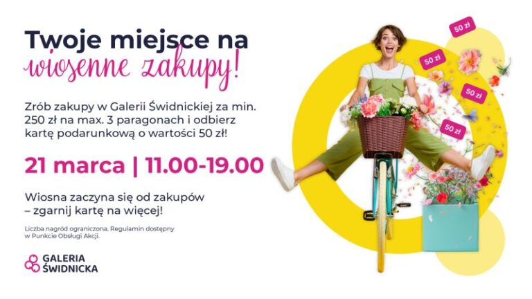 Wiosenne zakupy z nagrodami od Galerii Świdnickiej