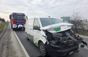 Wypadek na krajowej „piątce”