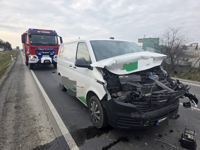 Wypadek na krajowej „piątce”