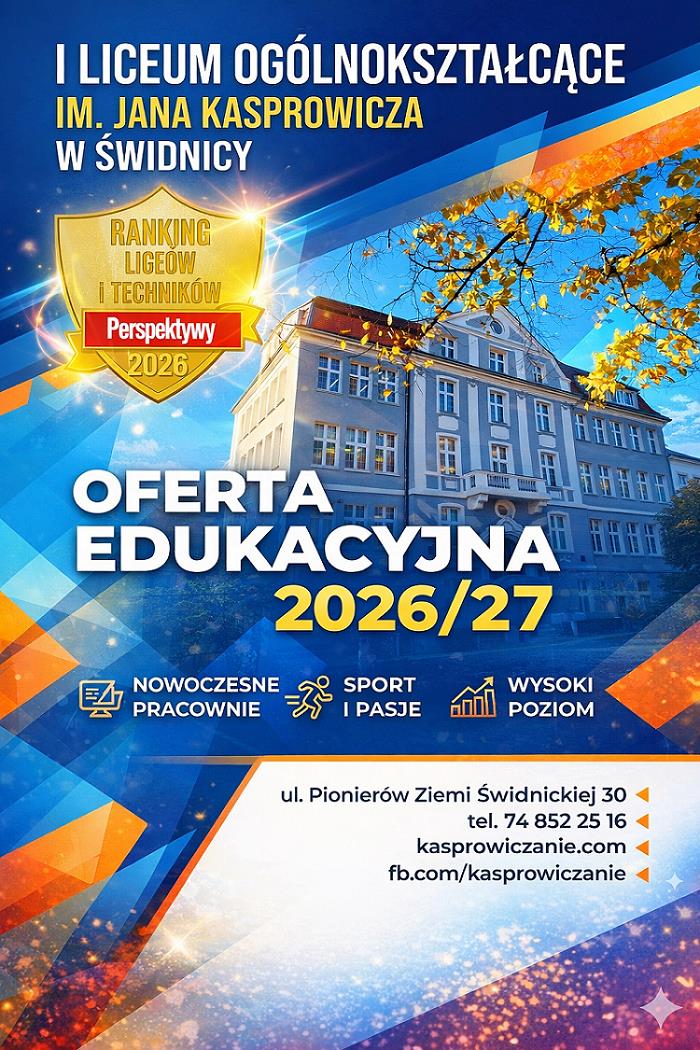 Najlepsze liceum w Świdnicy rekrutuje! I LO prezentuje ofertę [FOTO/VIDEO]