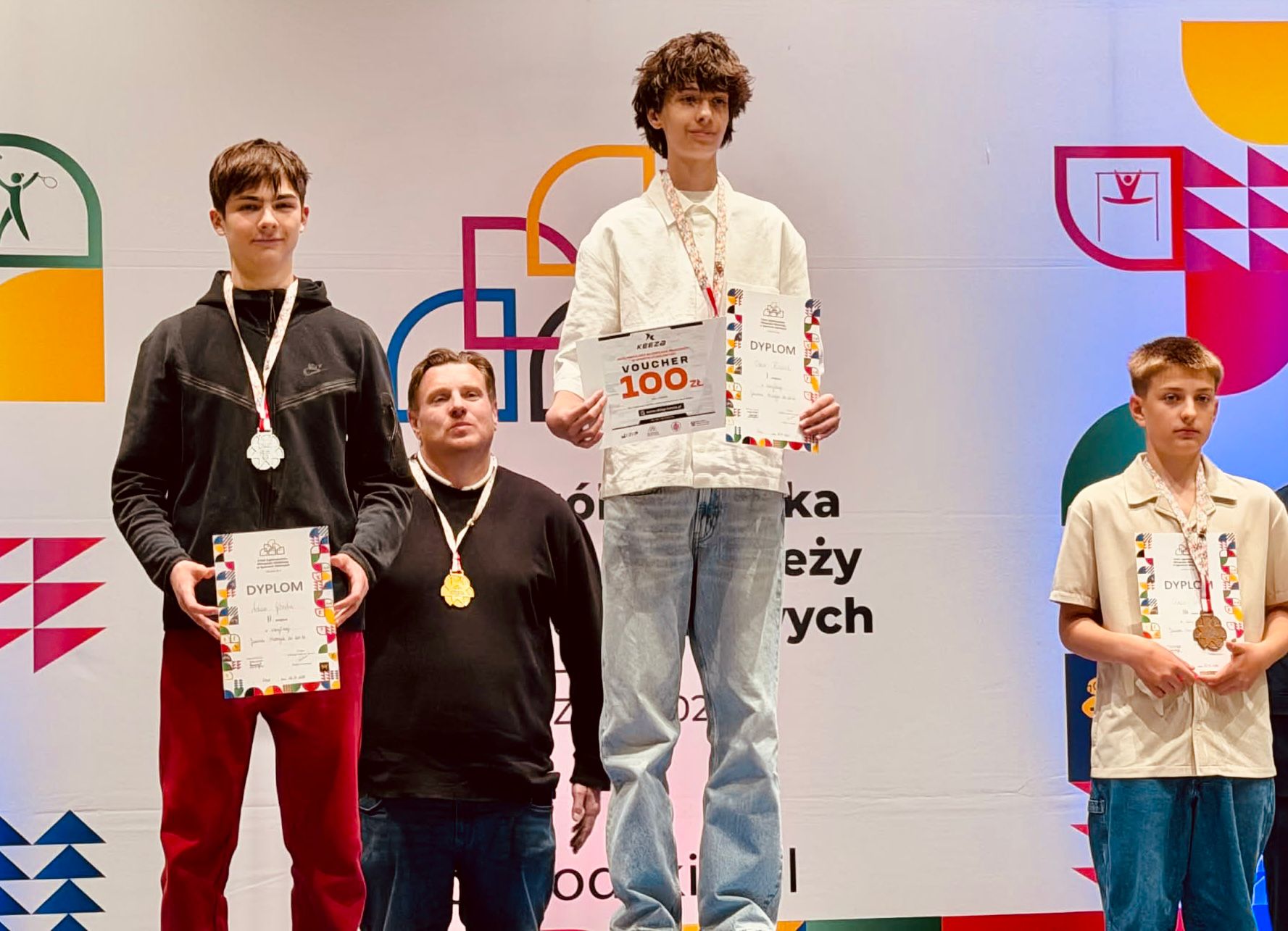 Oskar Kiszkiel ze Strzegomia został mistrzem Polski w szachach klasycznych do lat 14