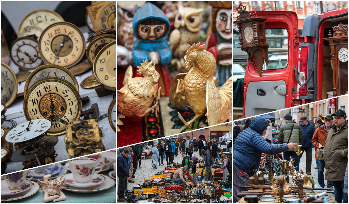 Raj dla poszukiwaczy niezwykłych przedmiotów. Giełda staroci ponownie zawitała na świdnicki Rynek [FOTO/VIDEO]