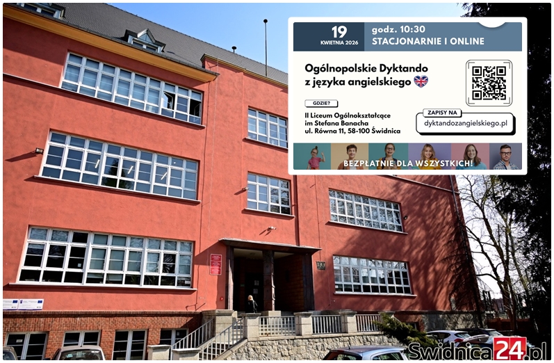 Świdniczanie sprawdzą swój angielski! Wielkie ogólnopolskie dyktando w „Banachu” pod patronatem Starosty