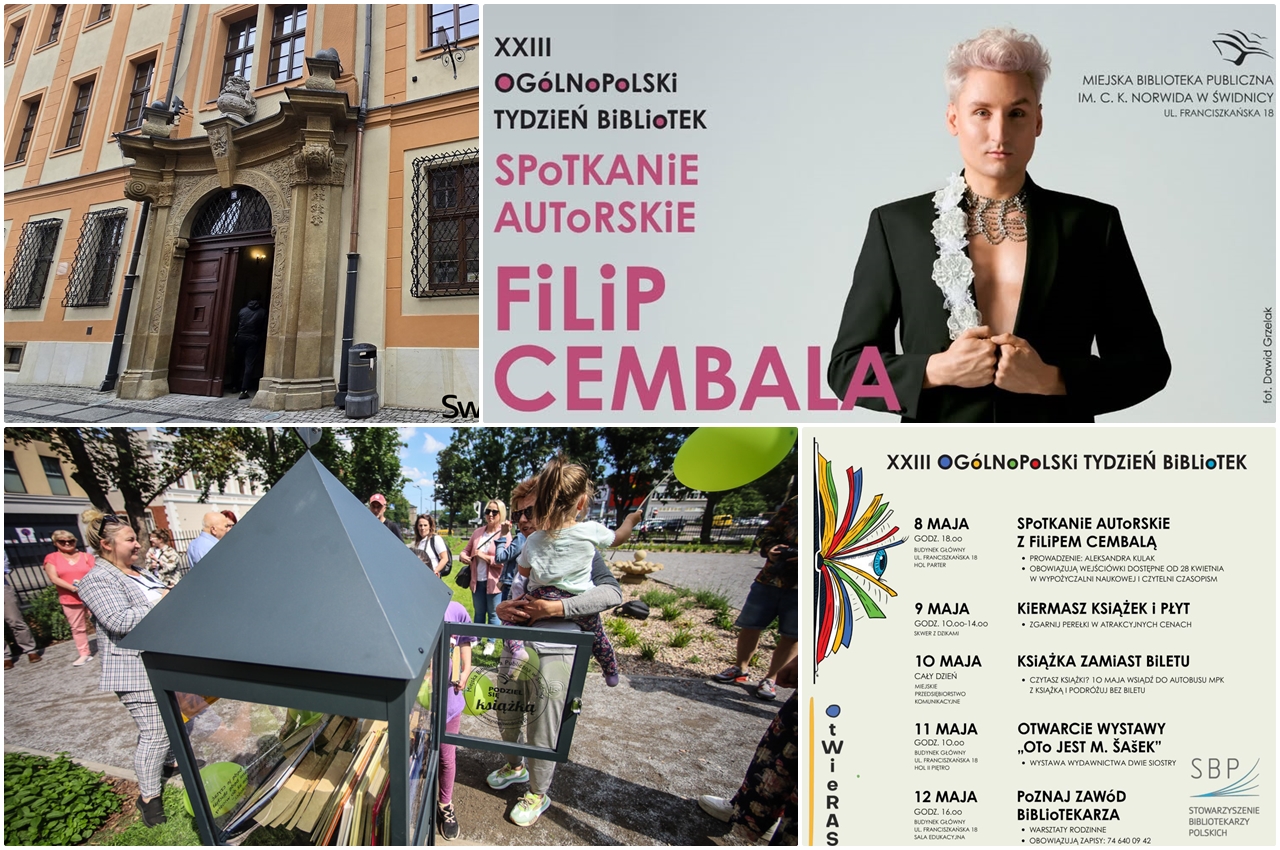 Spotkanie z Cembalą, „Książka zamiast biletu” i więcej. Świdnica szykuje Tydzień Bibliotek 2026