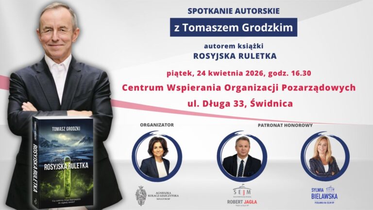 Wokół książki „Rosyjska ruletka”. Spotkanie autorskie z marszałkiem Senatu Tomaszem Grodzkim w Świdnicy