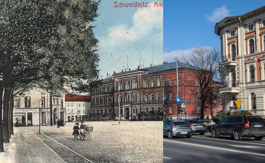 Świdnica wczoraj i dziś. Plac Grunwaldzki