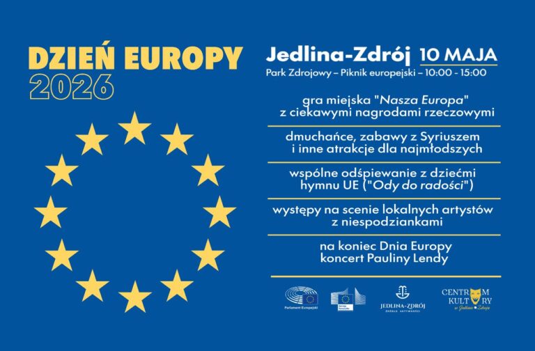 Świętujmy razem Dzień Europy w Jedlinie-Zdroju w niedzielę 10 maja!