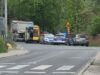 Zderzenie ciężarówki z motocyklem w Mrowinach